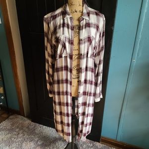 Maurices plaid duster